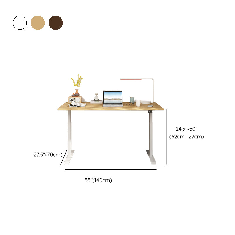 Modern Electric Lifting Computer Desk Bedroom Steel Legs Writing Desk