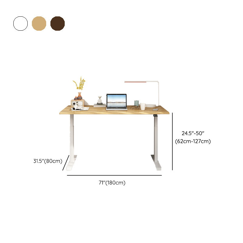 Modern Electric Lifting Computer Desk Bedroom Steel Legs Writing Desk