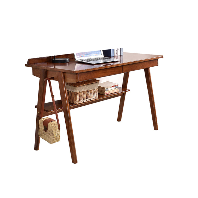 Solid Wood Modern Office Desk 29.5-inch High Home Writing Desk