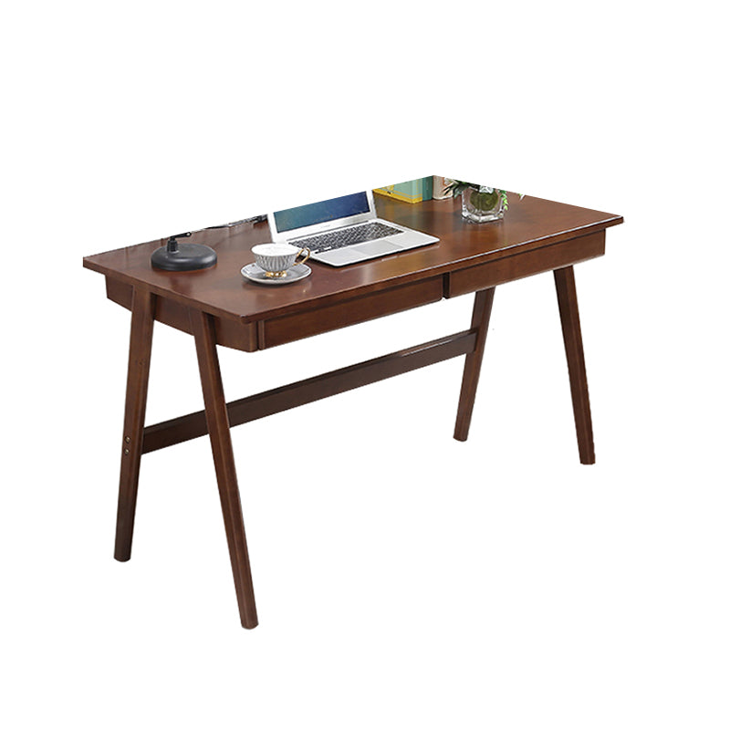 Solid Wood Modern Office Desk 29.5-inch High Home Writing Desk