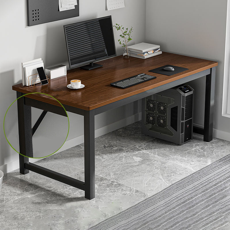 Metal Wood Sled Writing Desk Rectangular Office Desk for Bedroom