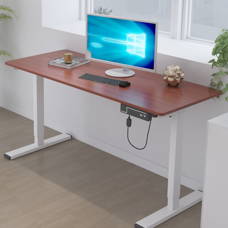 Steel Legs Dormitory Office Desk Adjustable Height Writing Desk