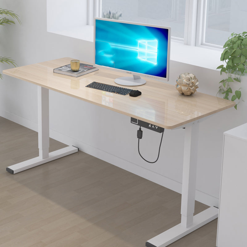 Steel Legs Dormitory Office Desk Adjustable Height Writing Desk