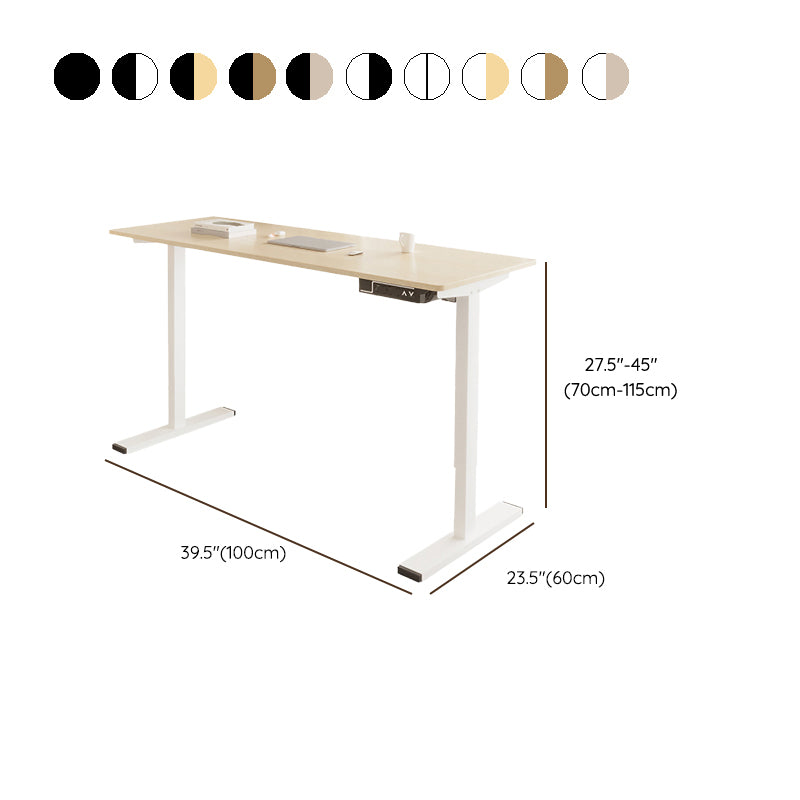 Steel Legs Dormitory Office Desk Adjustable Height Writing Desk