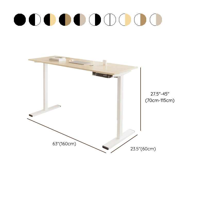 Steel Legs Dormitory Office Desk Adjustable Height Writing Desk