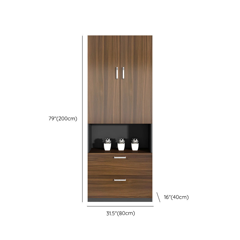 Vertical Contemporary Filing Cabinet Engineered Wood File Cabinet