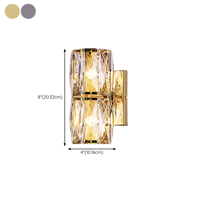 Silver/Golden Modern Bathroom Vanity Light LED Crystal Bath Bar