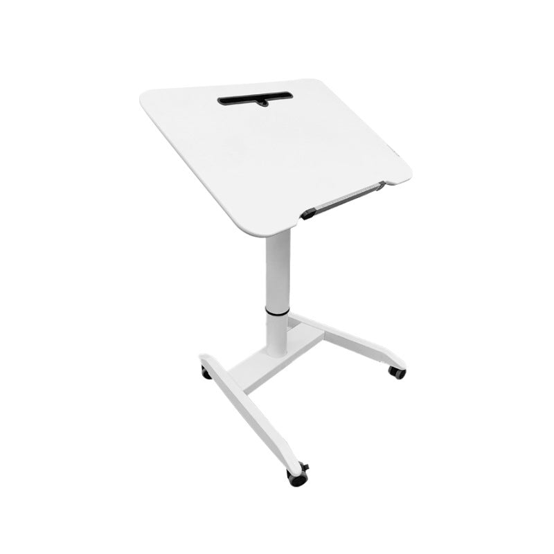 Folding Rectangular Shaped Office Standing Desk Converter Wood in White/Brown/Black