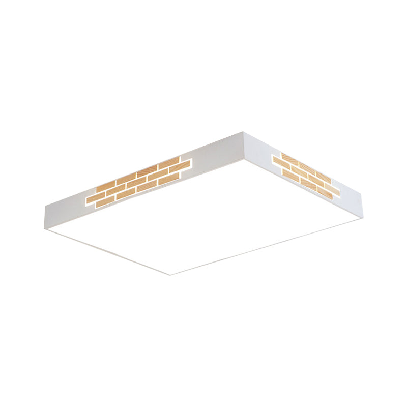 Lámparas incrustadas rectangulares metálicas modernismo 23.5 "/ 31.5" lámparas de techo incrustadas blancas LED largas para salas de estar