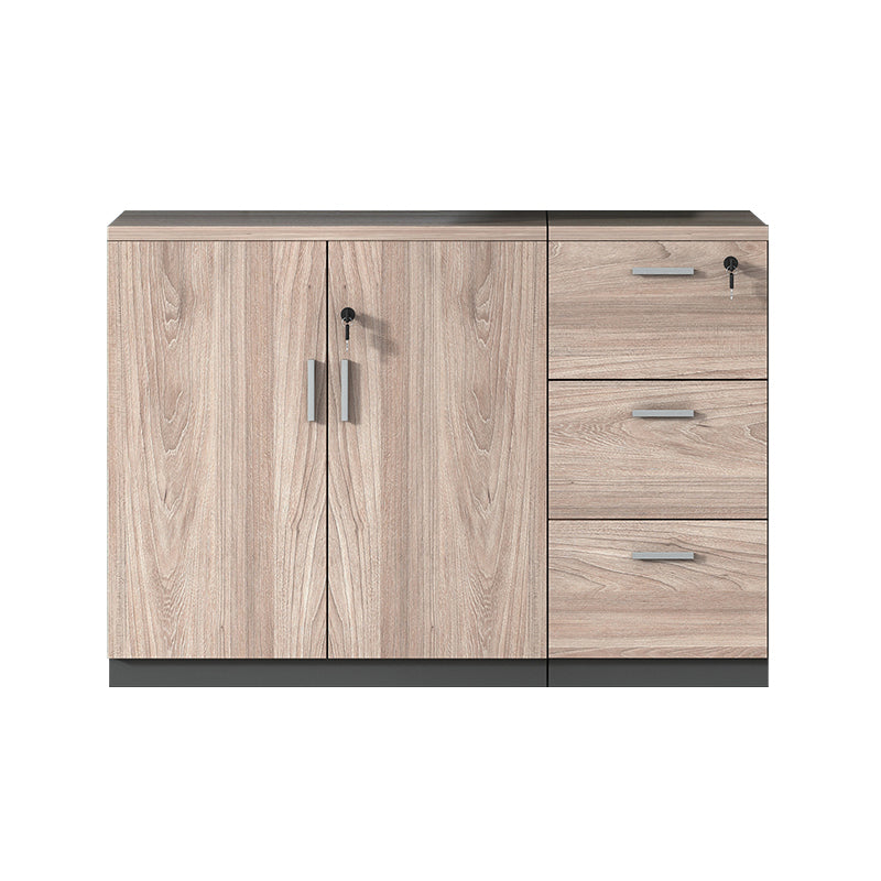 Modern Wooden Filing Cabinet Lock Storage for Home and Office