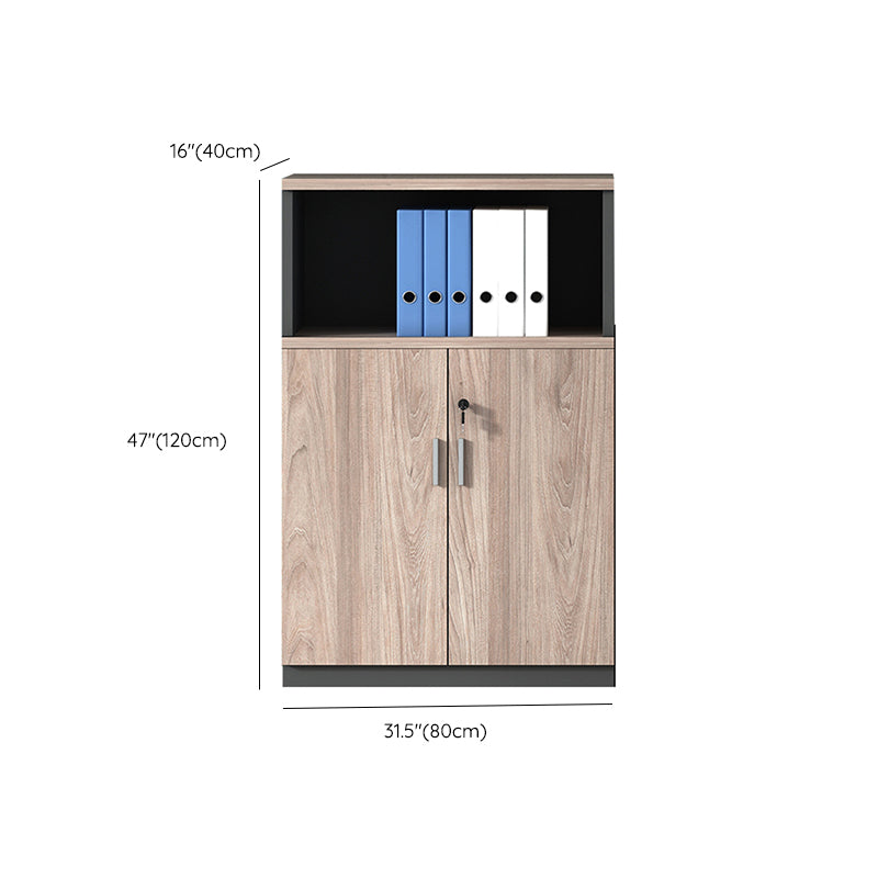 Modern Wooden Filing Cabinet Lock Storage for Home and Office