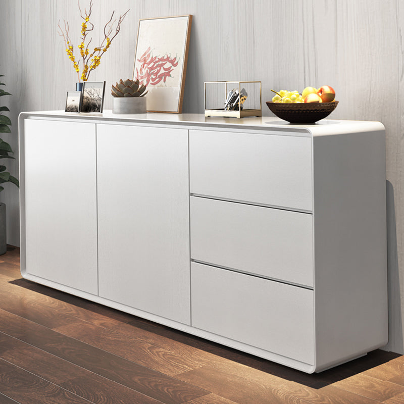 Modern & Contemporary Wood Dining Buffet with Cabinets and Drawers