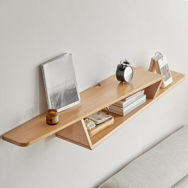 Scandinavian Wooden TV Stand Console with Shelf for Living Room