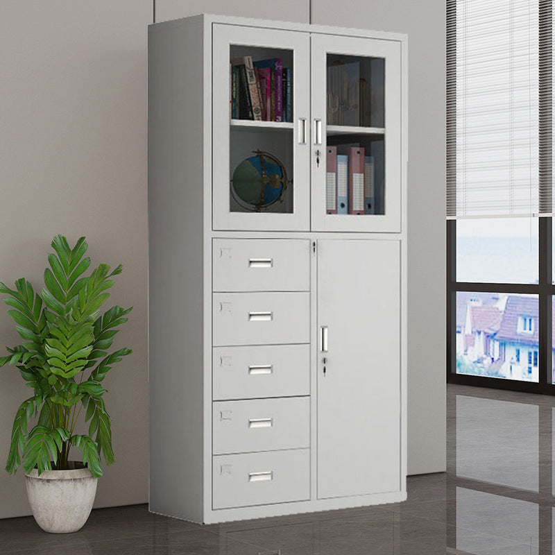 Modern White Filing Cabinet Lock Storage for Home and Office