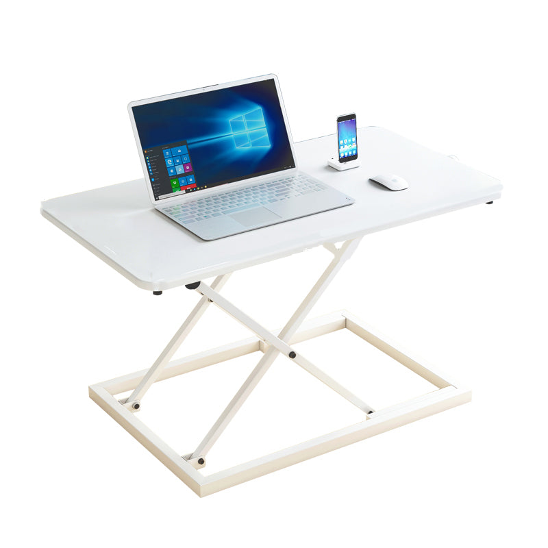 Folding Rectangular Shaped Office Laptop Table Wood in Black/White/Grey