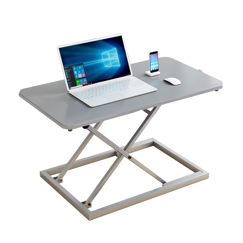 Folding Rectangular Shaped Office Laptop Table Wood in Black/White/Grey