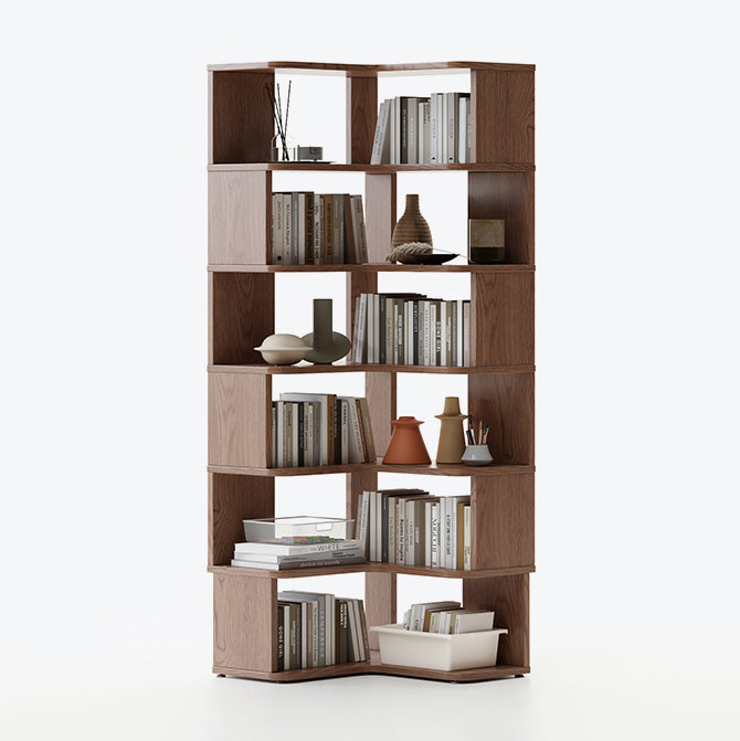 Scandinavian Open Back Shelf Bookcase with Shelves for Home Office