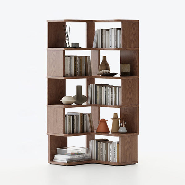 Scandinavian Open Back Shelf Bookcase with Shelves for Home Office