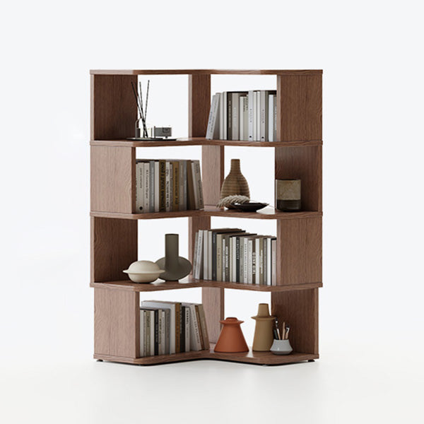 Scandinavian Open Back Shelf Bookcase with Shelves for Home Office