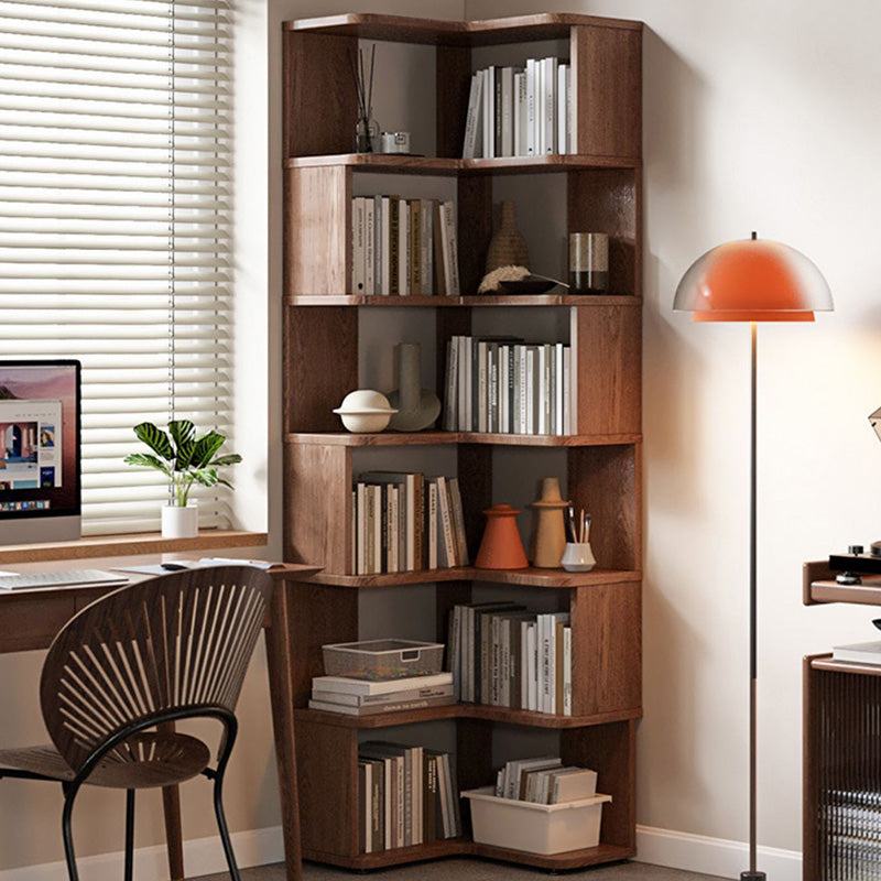 Scandinavian Open Back Shelf Bookcase with Shelves for Home Office