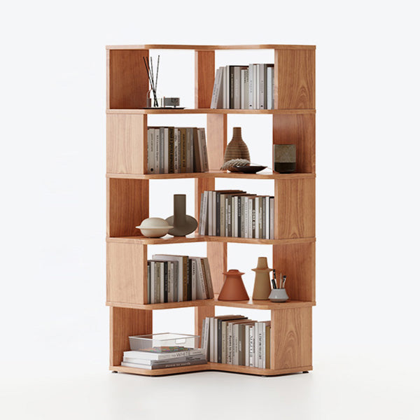 Scandinavian Open Back Shelf Bookcase with Shelves for Home Office