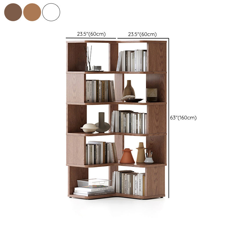 Scandinavian Open Back Shelf Bookcase with Shelves for Home Office