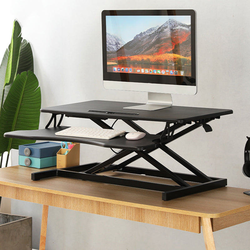 Rectangular Converter Standing Desk Folding Metal with Metal Legs