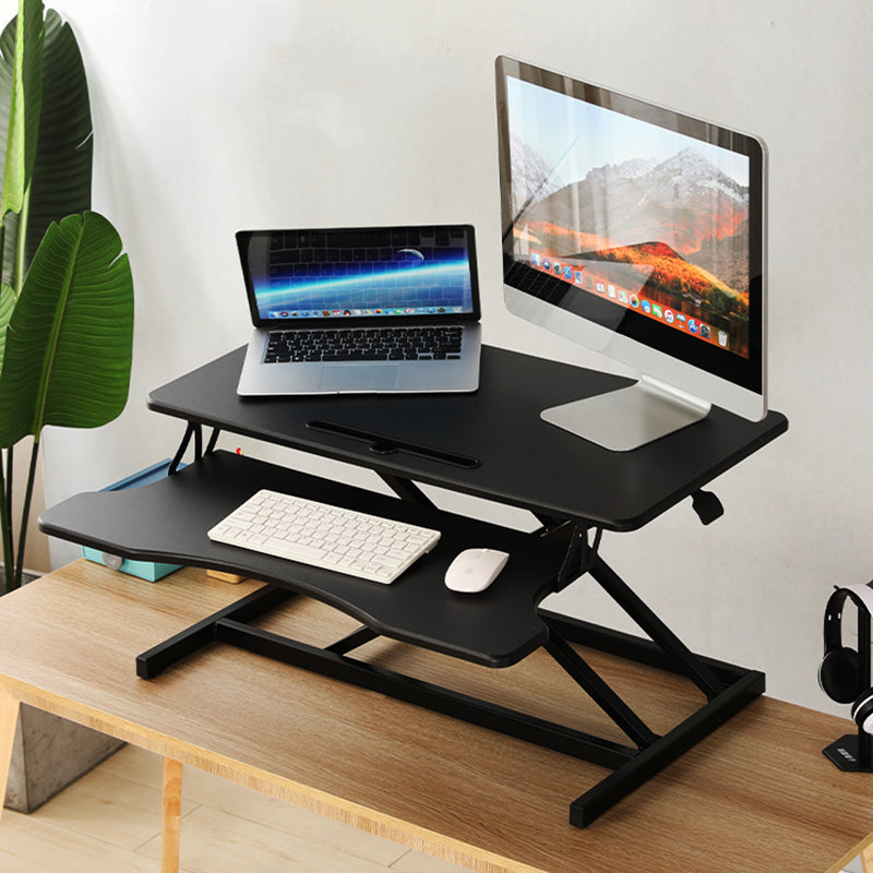 Rectangular Converter Standing Desk Folding Metal with Metal Legs