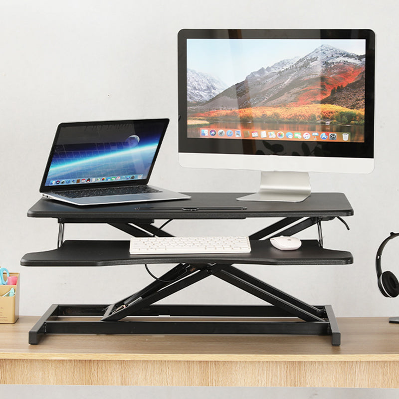 Rectangular Converter Standing Desk Folding Metal with Metal Legs