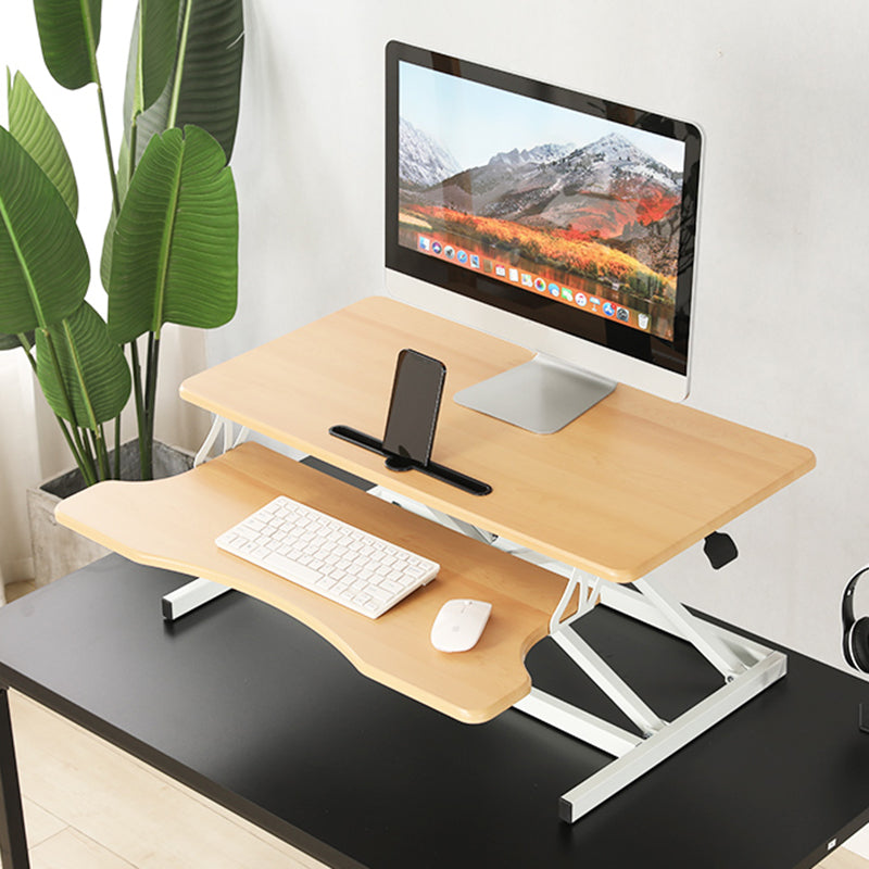 Rectangular Converter Standing Desk Folding Metal with Metal Legs