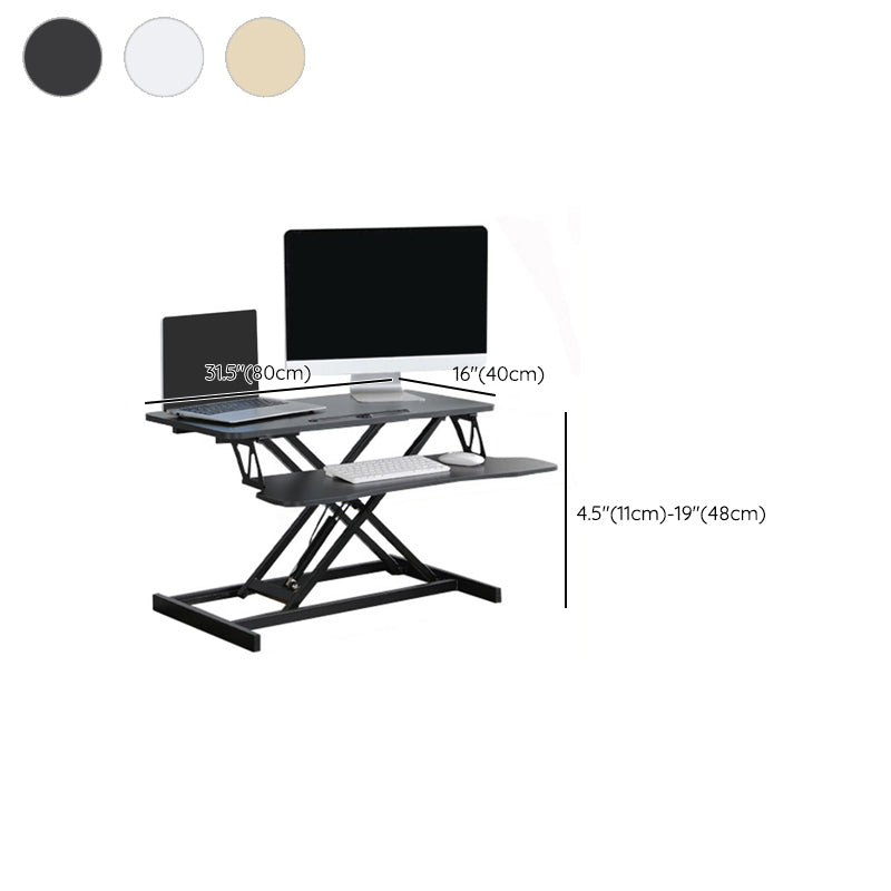 Rectangular Converter Standing Desk Folding Metal with Metal Legs