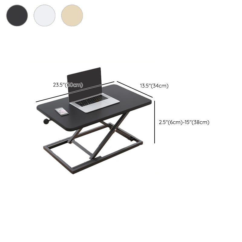 Rectangular Converter Standing Desk Folding Metal with Metal Legs