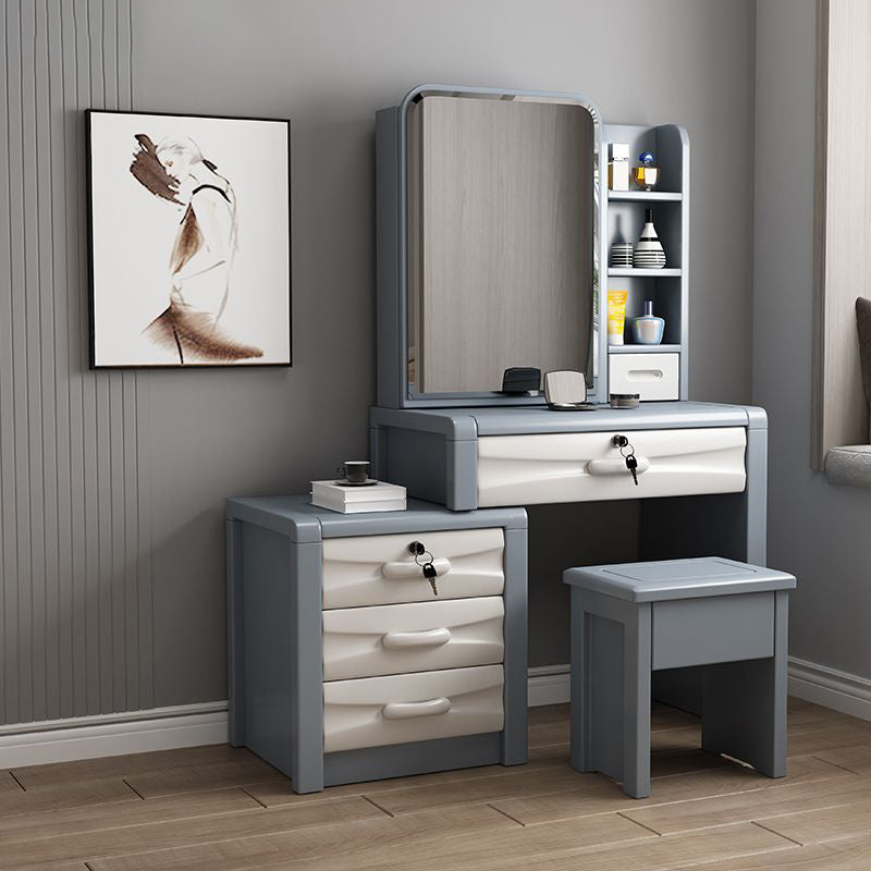 Solid Wood Traditions Bedroom Mirror with Drawer Dressing Table