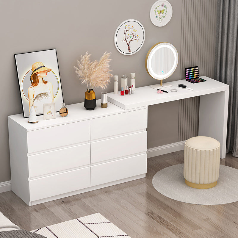 Contemporary with Drawer Wooden Bedroom Makeup Vanity Desk Table