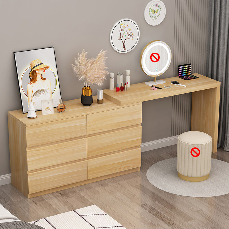 Contemporary with Drawer Wooden Bedroom Makeup Vanity Desk Table