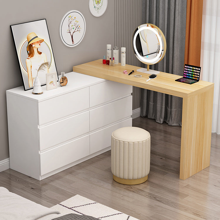 Contemporary with Drawer Wooden Bedroom Makeup Vanity Desk Table