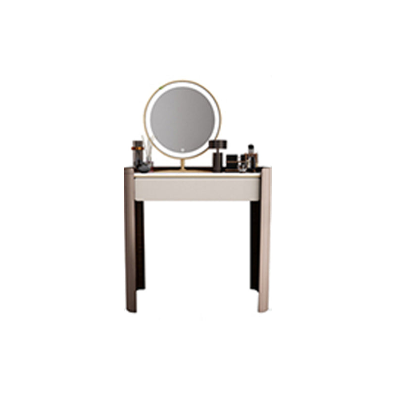 With Drawer Modern Lighted Mirror Bedroom Brown Dressing Table