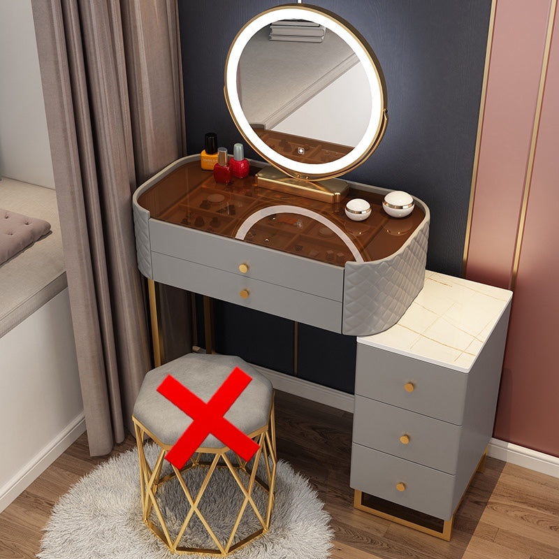 Make-up Vanity Contemporary With Drawer Lighted Mirror Bedroom Standing