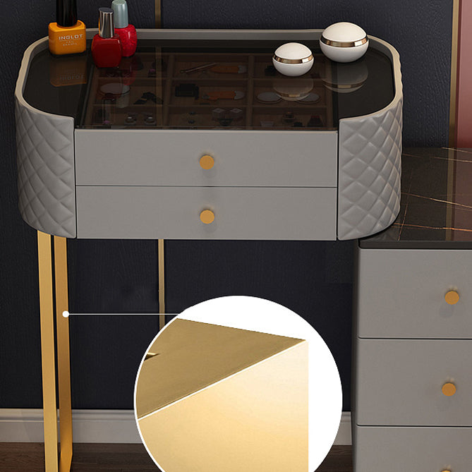 Make-up Vanity Contemporary With Drawer Lighted Mirror Bedroom Standing