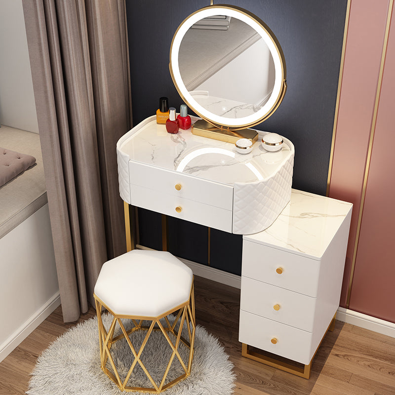 Make-up Vanity Contemporary With Drawer Lighted Mirror Bedroom Standing