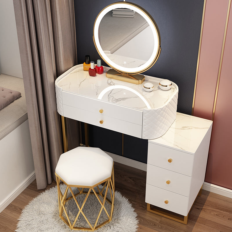 Make-up Vanity Contemporary With Drawer Lighted Mirror Bedroom Standing