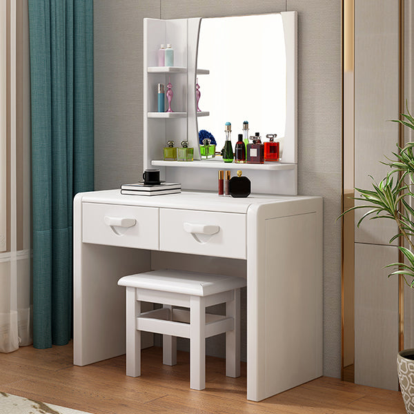 3-Piece Wood Standing Drawers Included Vanity Dressing Table Set