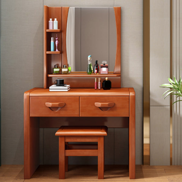 3-Piece Wood Standing Drawers Included Vanity Dressing Table Set