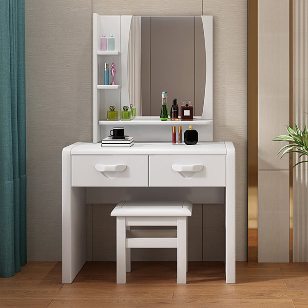 3-Piece Wood Standing Drawers Included Vanity Dressing Table Set