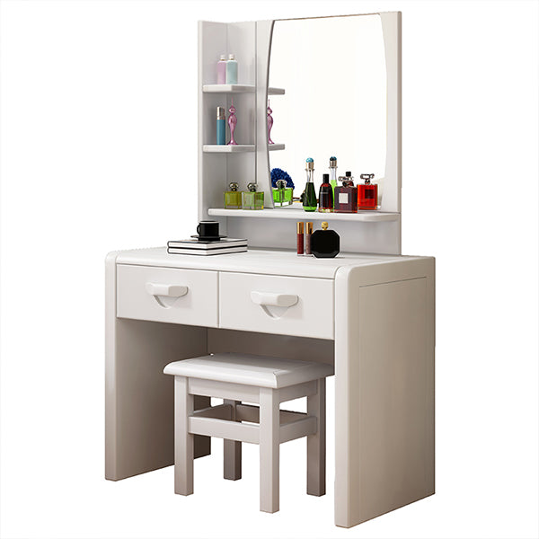 3-Piece Wood Standing Drawers Included Vanity Dressing Table Set