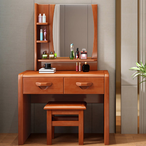 3-Piece Wood Standing Drawers Included Vanity Dressing Table Set