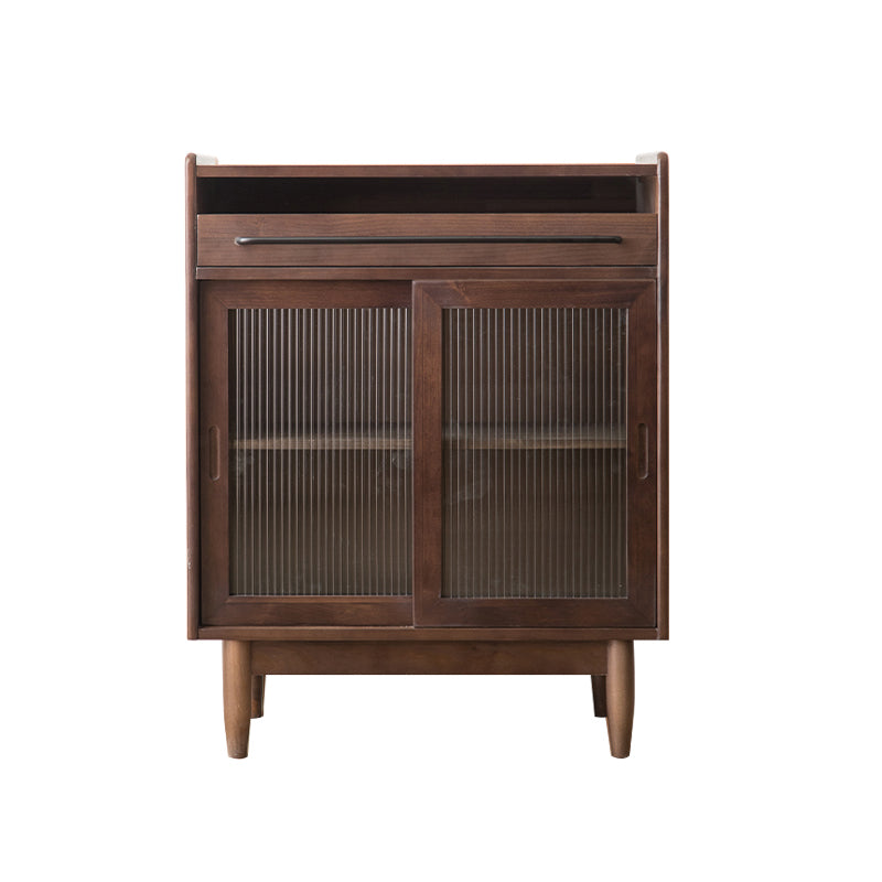 Modern Style Cabinets Storage Credenza Solid Wood Buffet Sideboard with 1-Drawer