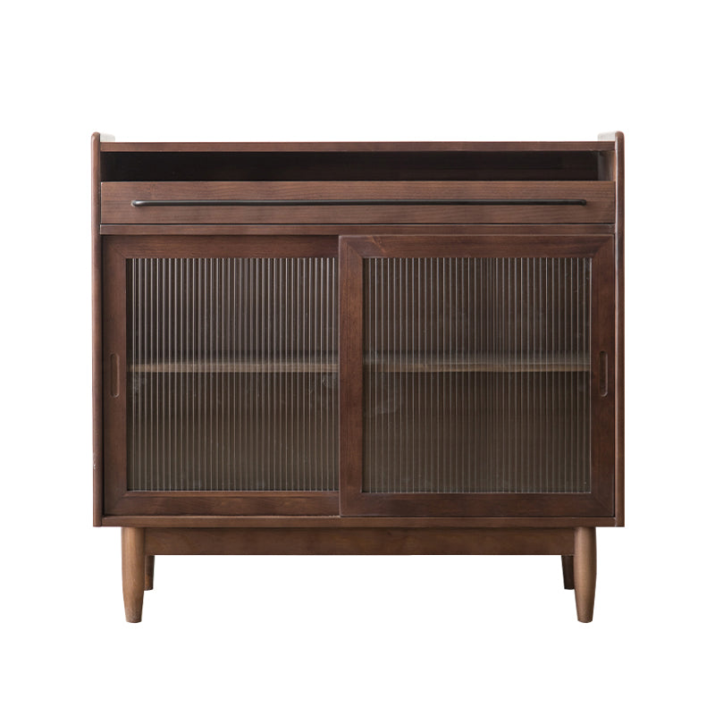 Modern Style Cabinets Storage Credenza Solid Wood Buffet Sideboard with 1-Drawer