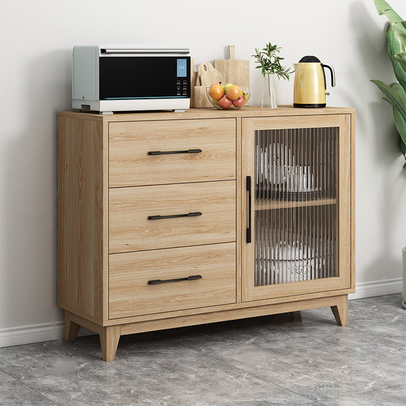 Modern Wood Server Table Sideboard with Drawers/Cabinets for Home