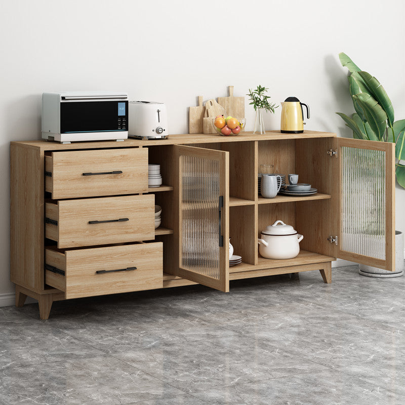 Modern Wood Server Table Sideboard with Drawers/Cabinets for Home